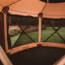 Gazelle G6 Deluxe 6-Sided Portable Gazebo Pop-Up Hub Screen Tent, Badlands Brown, 8-Person, GG610BR