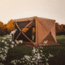Gazelle G6 Deluxe 6-Sided Portable Gazebo Pop-Up Hub Screen Tent, Badlands Brown, 8-Person, GG610BR