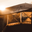 Gazelle G6 Deluxe 6-Sided Portable Gazebo Pop-Up Hub Screen Tent, Badlands Brown, 8-Person, GG610BR