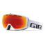 Giro Basis Goggle-White Wordmark-Amber Scarlet