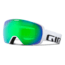 Giro Contact Goggle-White Wordmark-Loden Green/Persimmon Boost