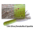 Gitzit The Original Fat Tube, 4, 3.5in, Olive Smoke/Red Sparkle, 94136