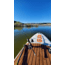 Glide Angler Inflatable Paddle Board, White/Brown/Red, 11ft X 36in X 6in, o2-ANGL
