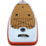 Glide Angler Inflatable Paddle Board, White/Brown/Red, 11ft X 36in X 6in, o2-ANGL