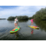 Glide Retro Inflatable Paddle Board, Blue/Yellow, 10ft 6 X 33in X 6in, o2-RET-BL