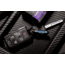 Glow Rhino Fob, Matte Black Steel with Blue Tritium, FOB-001-MB-XB