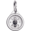 Glow Rhino Waypoint Compass, Tritium Keychain Compass, Aluminum with Satin Finish, COMPASS-001-AL