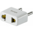 Go Travel Europe Non-Grounded Adapter, White, DES-03729