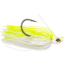Googan Squad Grass Hero Skirtied Jig, 3/16 oz, 4/0 Hook, Chartreuse White, 10-20-GGS-10004C