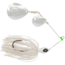 Googan Squad Mini Bumper Spinnerbait, 1/4 oz, White, 10-15-GGS-10001S