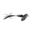 Googan Squad Whirly Bird Spinnerbait, 1/16 oz Feathered Trebles, Black, GBWB-116-BLK