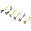 Googan Squad Whirly Bird Spinnerbait, 1/16 oz Feathered Trebles, Chartreuse, GBWB-116-CHT