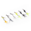 Googan Squad Whirly Bird Spinnerbait, 1/16 oz Feathered Trebles, Chartreuse, GBWB-116-CHT
