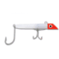 GOT-CHA 1500 Series Plug 4in Size 2 Treble &amp; 5/0 Single Hook, 2oz, Red White, G1501SH