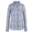 Zuma Plaid Shirt With Convertible Sleeve - Womens-Indigo-Large