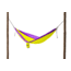 Grand Trunk Double Parachute Nylon Hammock-Neon/Purple