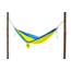 Grand Trunk Double Parachute Nylon Hammock-Royal/Neon