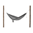 Grand Trunk Single Parachute Nylon Hammock-Silver/Grey