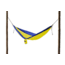 Grand Trunk Single Parachute Nylon Hammock-Yellow/Royal Blue