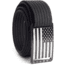 Grip6 Narrow Black Flag Buckle w/Black Strap, 36, NB-USA-NJA-LS-BLK-1.1-36