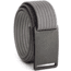 Grip6 Narrow Gunmetal Buckle Belt w/Grey Strap, 44, NB-GUNMETAL-LS-GRY-1.1-44