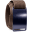 Grip6 Standard Blue Steel Buckle w/Brown Strap, 44, SB-BLUESTEEL-MS-CUB-1.5-44