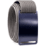 Grip6 Standard Blue Steel Buckle w/Silver Strap, 38, SB-BLUESTEEL-MS-TTM-1.5-38