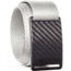 Grip6 Standard Woven Carbon Fiber Buckle w/Silver Strap, Black/Silver, 38, SB-DARKMATTER-ES-SLV-1.5-38