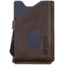 Grip6 Wallet Blue Steel w/Brown Leather Sleeve w/No Loop, WLT-BST-NP-BRNL