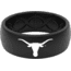 Groove Life Thin Texas Color Logo Silicone Ring, Black, 10, 51516