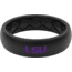 Groove Life Thin LSU Color Full Logo Silicone Ring, Black, 06, 57709