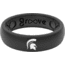Groove Life Thin Michigan State White Logo Silicone Ring, Black, 04, 37060