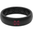 Groove Life Thin Mississippi State Color Logo Silicone Ring, Black, 06, 58614