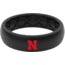 Groove Life Thin Nebraska Color Logo Silicone Ring, Black, 05, 58041