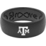 Groove Life Thin Texas A&amp;M Color Logo Silicone Ring, Black, 10, 58447