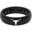 Groove Life Thin Texas White Logo Silicone Ring, Black/White, 10, 51585