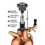 Growlerwerks uKeg 64 oz Pressurized Growler, Copper Plated GWA1001-CU-NB-00