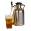 Growlerwerks uKeg 64 oz Pressurized Growler, Stainless Steel GWA1001-ST-NB-00