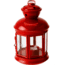 Fiesta Candle Lantern-Red