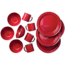 GSI Ss Rim Table Set 12 Pc Red 04215
