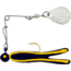 H&amp;H Lure Company Cajun King Spin, Black/Yellow Stripe, Nickel Blade, 1/4oz, CKS-17N