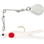 H&amp;H Lure Company Cajun King Spin, White/Red Dot, Nickel Blade, 1/4oz, CKS-13N