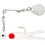 H&amp;H Lure Company Cajun Super Spin, White/Red Dot, Nickel Blade, 1/8oz, CSS-13N