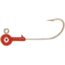 H&amp;H Lure Company Cocahoe Round SW Jighead, 1/8 oz, 1/0 Hook, Red 10/Pack, C1810-01