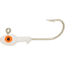H&amp;H Lure Company Double Eye SW Jighead 1/4 oz, 2/0 Hook, White, 10/Pack, D1410-02