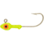 H&amp;H Lure Company Double Eye SW Jighead 1/8 oz, 1/0 Hook, Chartreuse 10/Pack, D1810-05