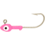 H&amp;H Lure Company Double Eye SW Jighead 1/8 oz, 1/0 Hook, Hot Pink, 10/Pack, D1810-07