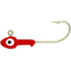 H&amp;H Lure Company Double Eye SW Jighead 3/8 oz, 3/0 Hook, Red, 10/Pack, D3810-01