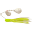 H&amp;H Lure Company Double Spinner, Chartreuse/White, 3/8oz, HHDS115-35