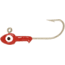 H&amp;H Lure Company H&amp;H Double Eye SW Jighead 1/4 oz, 2/0 Hook, Red, 10/Pack, D1410-01